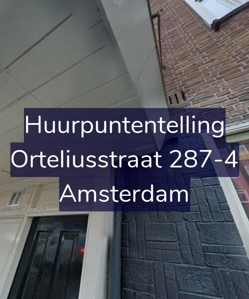 Foto gevel Huurpuntentelling voor Orteliusstraat 287-4, Amsterdam