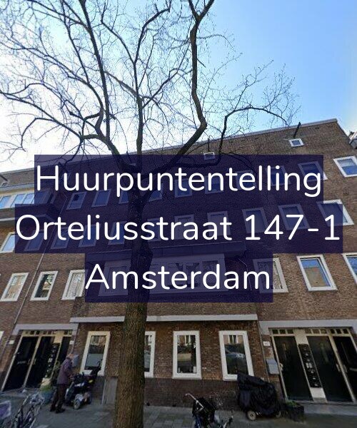 Foto gevel Huurpuntentelling voor Orteliusstraat 147-1, Amsterdam