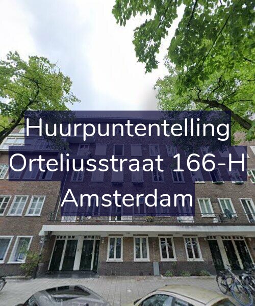 Foto gevel Huurpuntentelling voor Orteliusstraat 166-H, Amsterdam