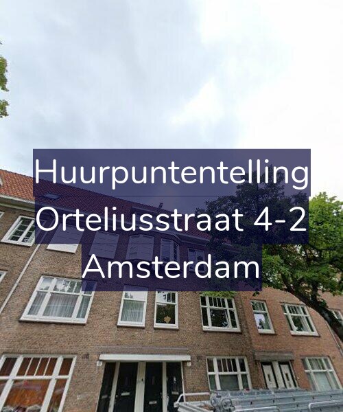 Foto gevel Huurpuntentelling voor Orteliusstraat 4-2, Amsterdam