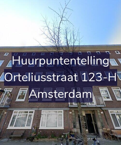 Foto gevel Huurpuntentelling voor Orteliusstraat 123-H, Amsterdam