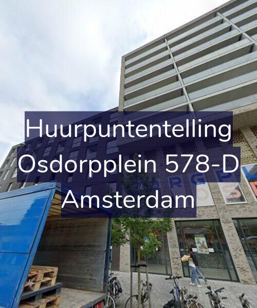 Foto gevel Huurpuntentelling voor Osdorpplein 578-D, Amsterdam