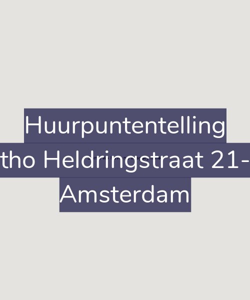 Foto gevel Huurpuntentelling voor Ottho Heldringstraat 21-W, Amsterdam