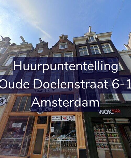 Foto gevel Huurpuntentelling voor Oude Doelenstraat 6-1, Amsterdam