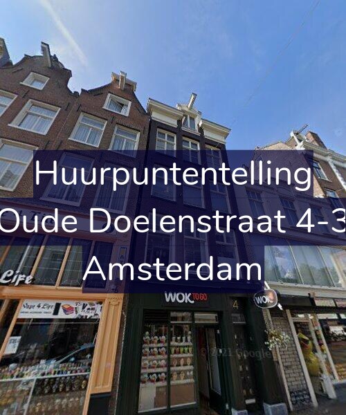 Foto gevel Huurpuntentelling voor Oude Doelenstraat 4-3, Amsterdam