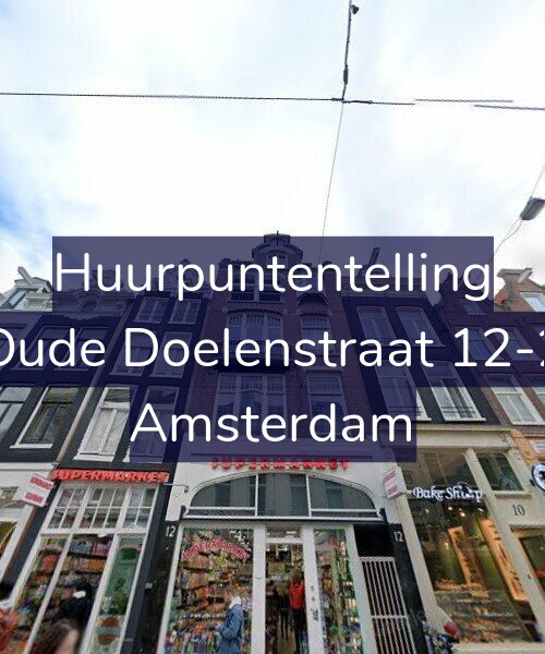 Foto gevel Huurpuntentelling voor Oude Doelenstraat 12-2, Amsterdam