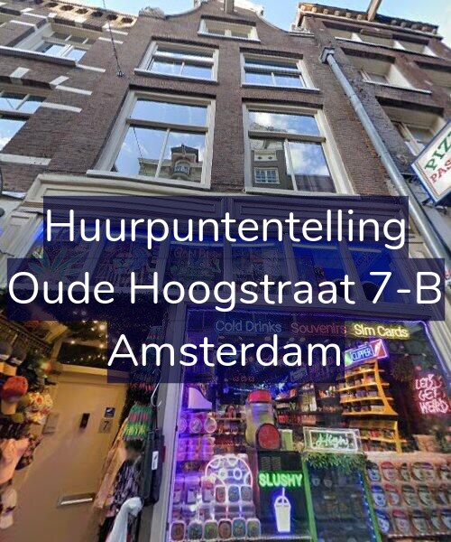 Foto gevel Huurpuntentelling voor Oude Hoogstraat 7-B, Amsterdam