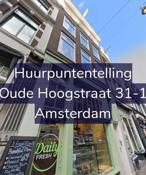 Foto gevel Huurpuntentelling voor Oude Hoogstraat 31-1, Amsterdam