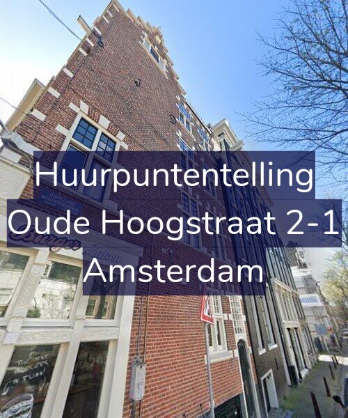Foto gevel Huurpuntentelling voor Oude Hoogstraat 2-1, Amsterdam