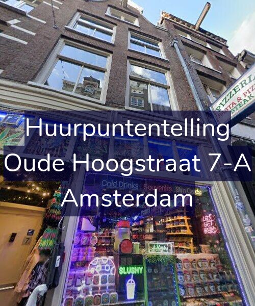 Foto gevel Huurpuntentelling voor Oude Hoogstraat 7-A, Amsterdam