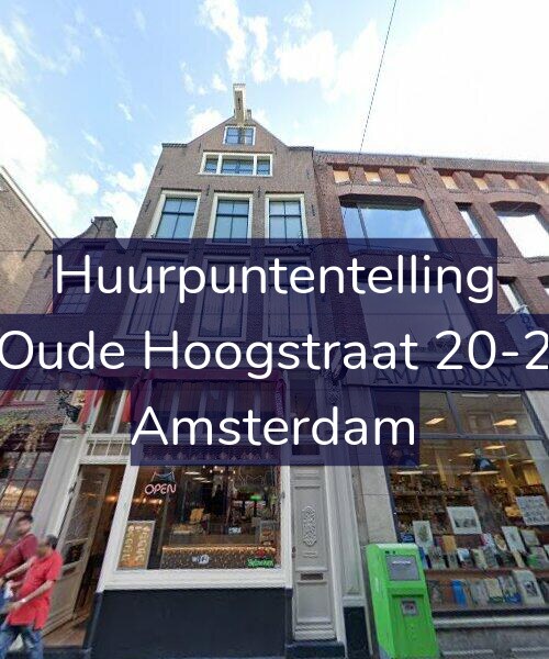 Foto gevel Huurpuntentelling voor Oude Hoogstraat 20-2, Amsterdam
