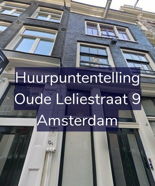 Foto gevel Huurpuntentelling voor Oude Leliestraat 9, Amsterdam