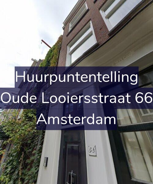Foto gevel Huurpuntentelling voor Oude Looiersstraat 66, Amsterdam