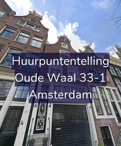 Foto gevel Huurpuntentelling voor Oude Waal 33-1, Amsterdam