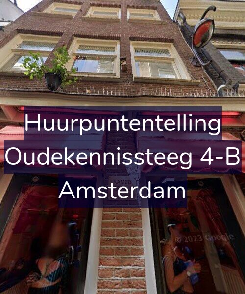 Foto gevel Huurpuntentelling voor Oudekennissteeg 4-B, Amsterdam