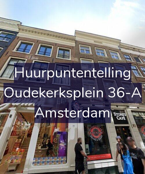 Foto gevel Huurpuntentelling voor Oudekerksplein 36-A, Amsterdam