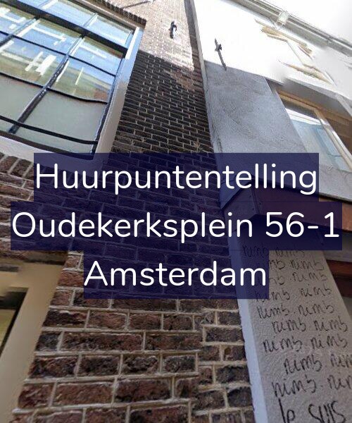 Foto gevel Huurpuntentelling voor Oudekerksplein 56-1, Amsterdam