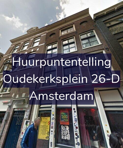 Foto gevel Huurpuntentelling voor Oudekerksplein 26-D, Amsterdam