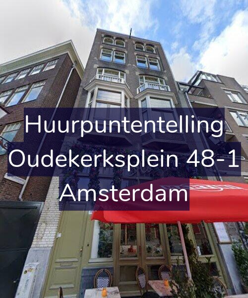 Foto gevel Huurpuntentelling voor Oudekerksplein 48-1, Amsterdam