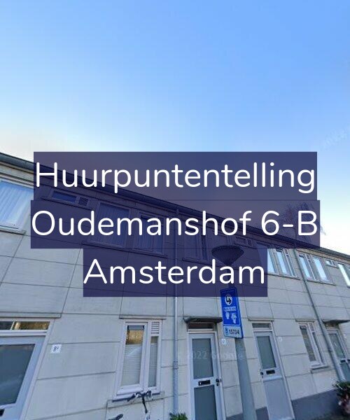Foto gevel Huurpuntentelling voor Oudemanshof 6-B, Amsterdam