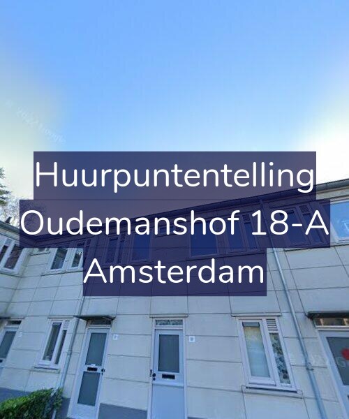 Foto gevel Huurpuntentelling voor Oudemanshof 18-A, Amsterdam