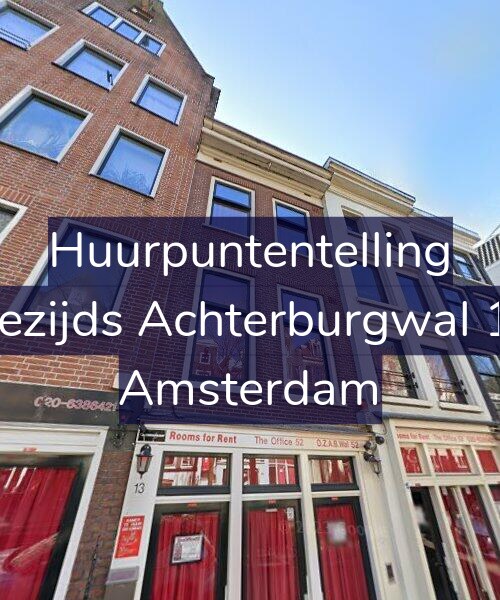 Foto gevel Huurpuntentelling voor Oudezijds Achterburgwal 13-B, Amsterdam
