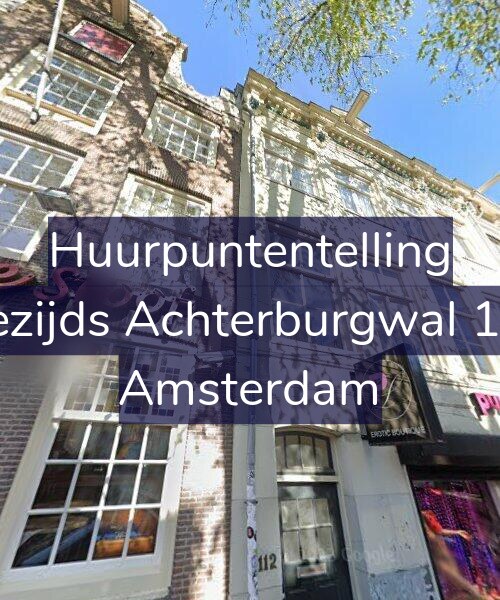 Foto gevel Huurpuntentelling voor Oudezijds Achterburgwal 112-1, Amsterdam