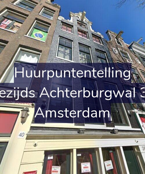 Foto gevel Huurpuntentelling voor Oudezijds Achterburgwal 38-D, Amsterdam