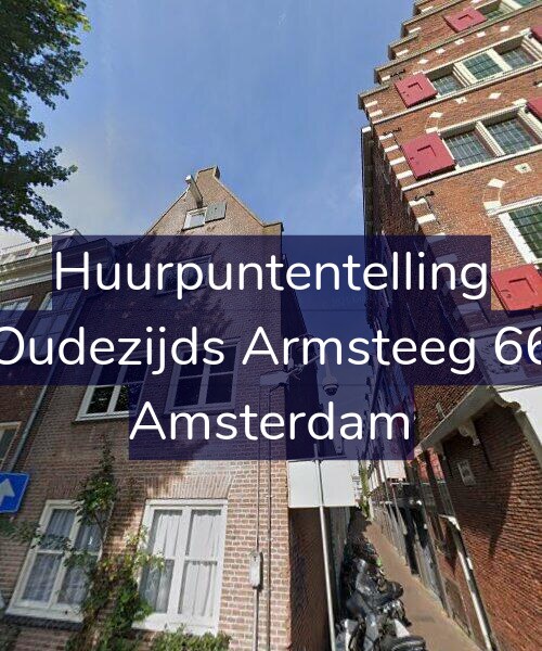 Foto gevel Huurpuntentelling voor Oudezijds Armsteeg 66, Amsterdam