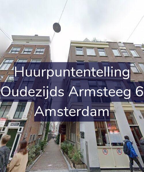 Foto gevel Huurpuntentelling voor Oudezijds Armsteeg 6, Amsterdam