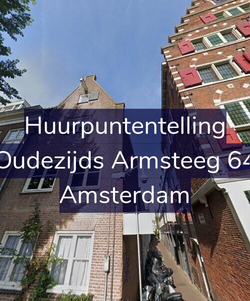 Foto gevel Huurpuntentelling voor Oudezijds Armsteeg 64, Amsterdam