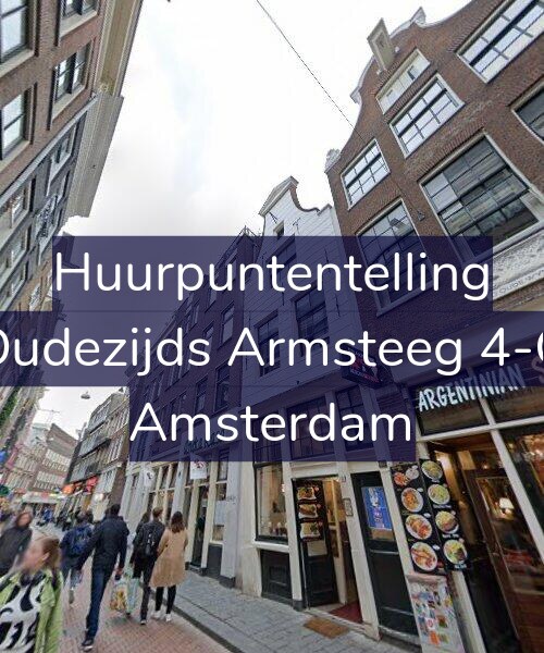 Foto gevel Huurpuntentelling voor Oudezijds Armsteeg 4-G, Amsterdam