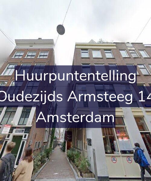 Foto gevel Huurpuntentelling voor Oudezijds Armsteeg 14, Amsterdam