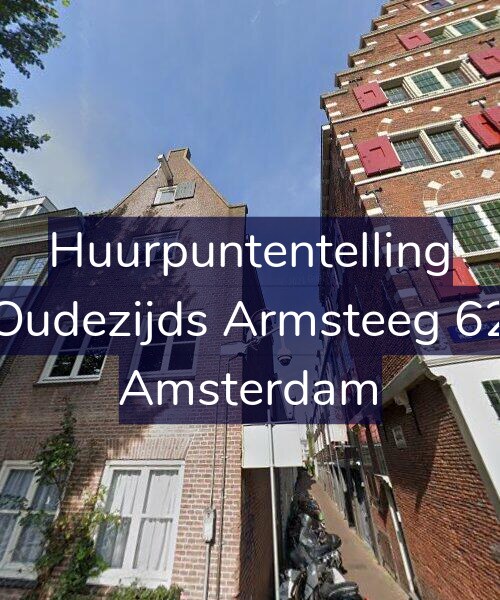 Foto gevel Huurpuntentelling voor Oudezijds Armsteeg 62, Amsterdam