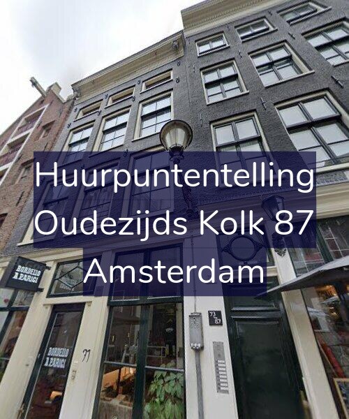 Foto gevel Huurpuntentelling voor Oudezijds Kolk 87, Amsterdam
