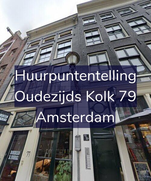 Foto gevel Huurpuntentelling voor Oudezijds Kolk 79, Amsterdam