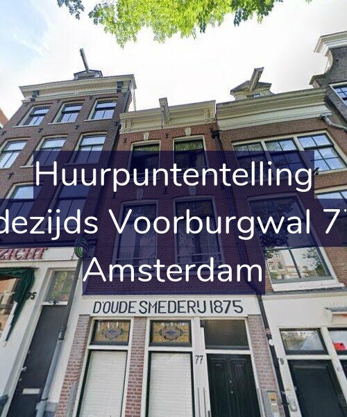 Foto gevel Huurpuntentelling voor Oudezijds Voorburgwal 77-A, Amsterdam