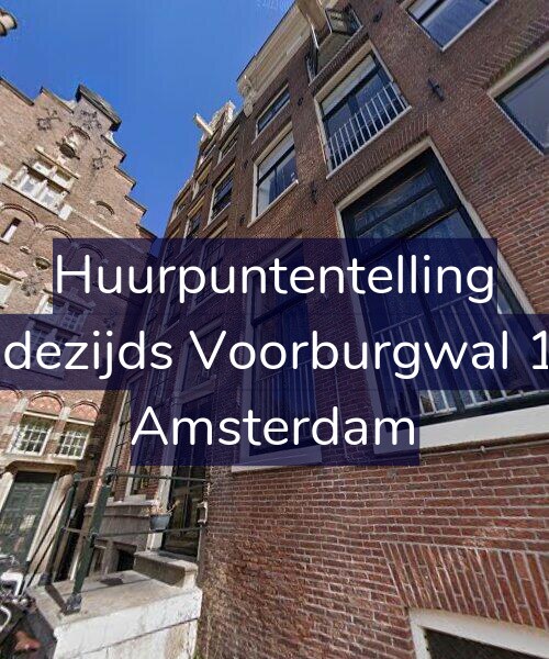 Foto gevel Huurpuntentelling voor Oudezijds Voorburgwal 1-B, Amsterdam