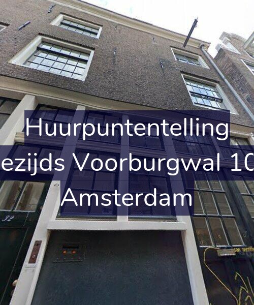 Foto gevel Huurpuntentelling voor Oudezijds Voorburgwal 104-B, Amsterdam
