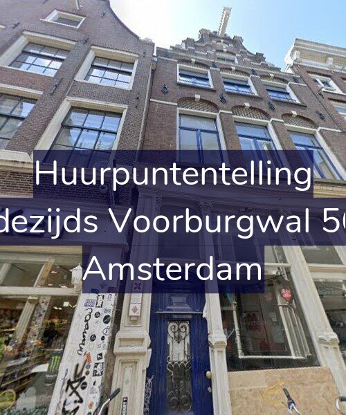 Foto gevel Huurpuntentelling voor Oudezijds Voorburgwal 56-A, Amsterdam