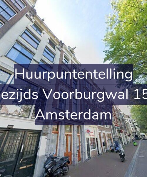 Foto gevel Huurpuntentelling voor Oudezijds Voorburgwal 155-1, Amsterdam