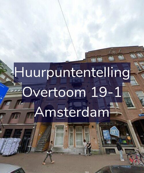 Foto gevel Huurpuntentelling voor Overtoom 19-1, Amsterdam