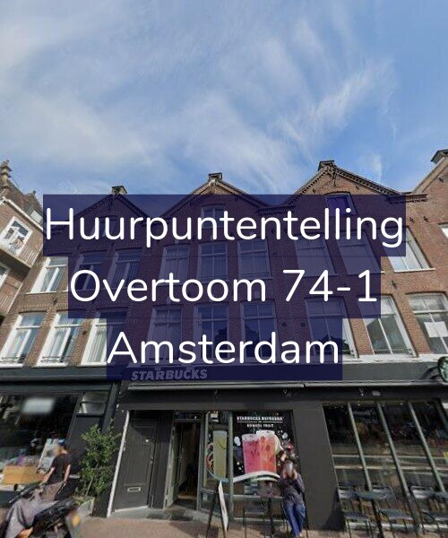 Foto gevel Huurpuntentelling voor Overtoom 74-1, Amsterdam