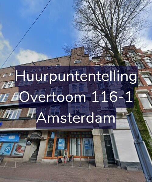 Foto gevel Huurpuntentelling voor Overtoom 116-1, Amsterdam