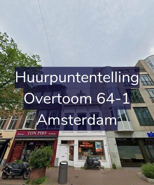 Foto gevel Huurpuntentelling voor Overtoom 64-1, Amsterdam