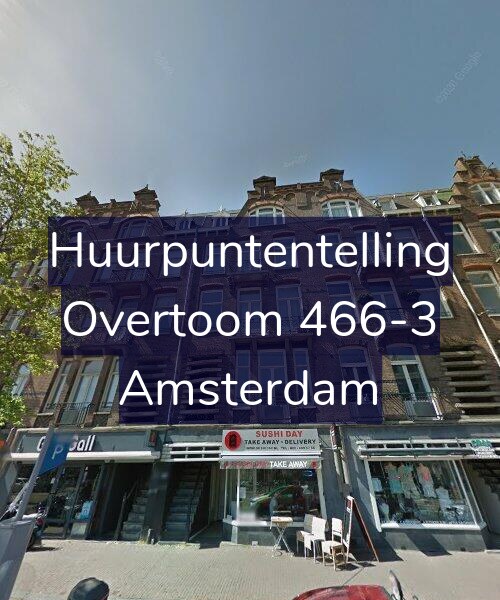 Foto gevel Huurpuntentelling voor Overtoom 466-3, Amsterdam