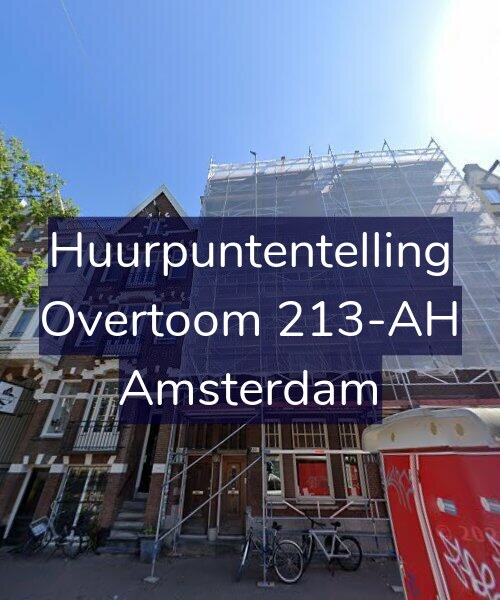 Foto gevel Huurpuntentelling voor Overtoom 213-AH, Amsterdam