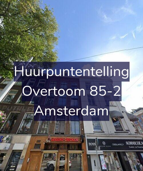 Foto gevel Huurpuntentelling voor Overtoom 85-2, Amsterdam