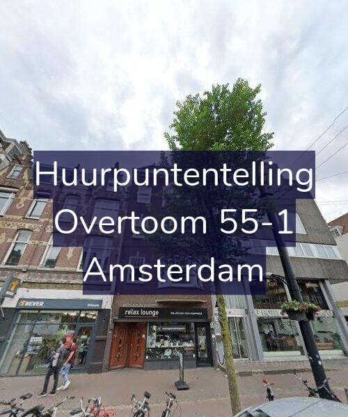 Foto gevel Huurpuntentelling voor Overtoom 55-1, Amsterdam