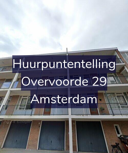 Foto gevel Huurpuntentelling voor Overvoorde 29, Amsterdam